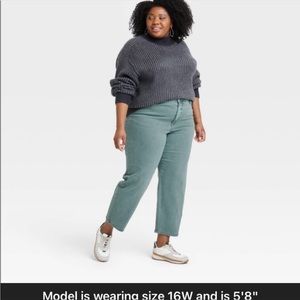 Ava & Viv, high rise, slim straight pants. Womans plus, Size 22